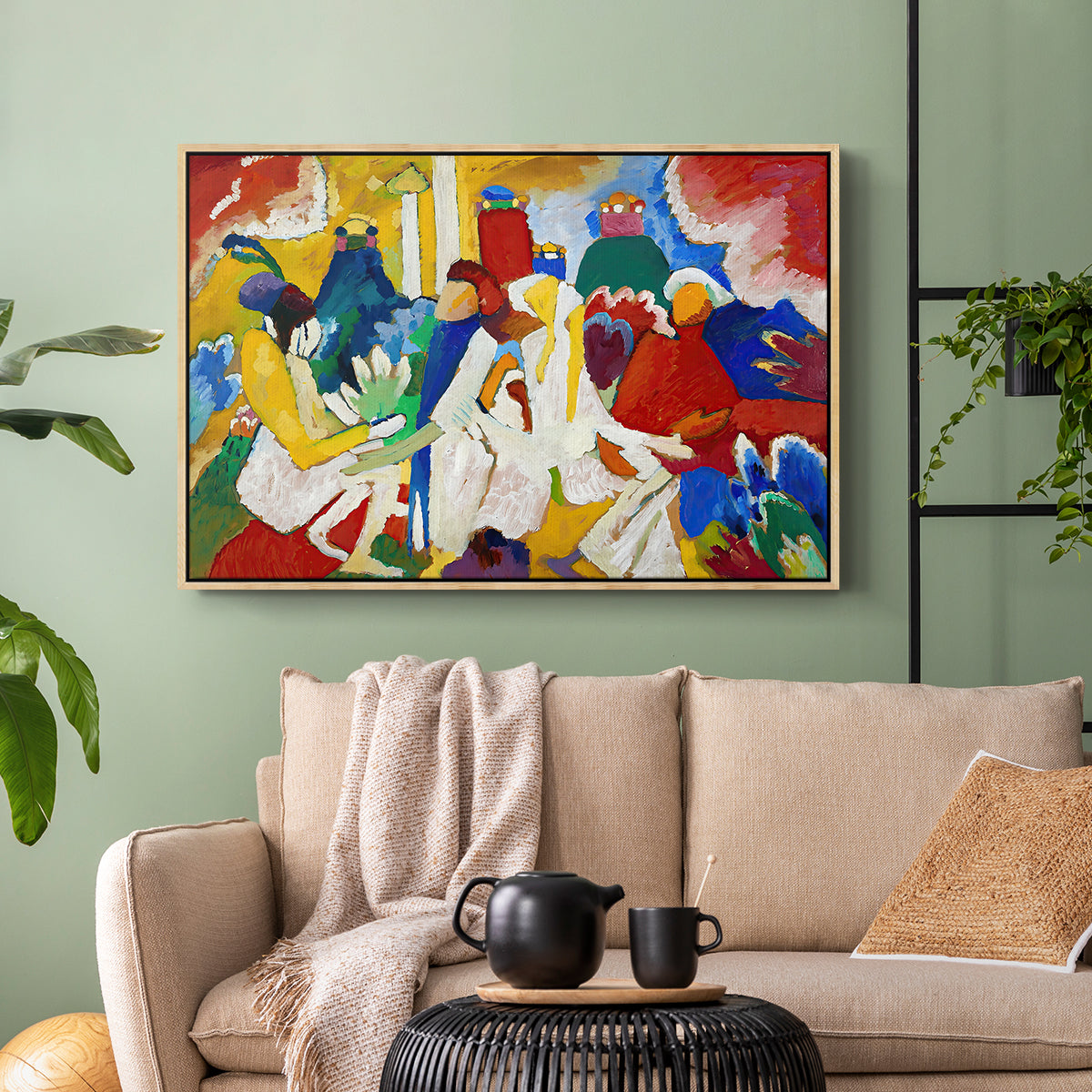 Oriental, 1909 - Floater Framed Canvas Print