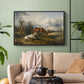 Two Horses on the Pasture, c. 1825 - Floater Framed Canvas Print