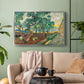 The Garden of Saint-Paul Hospital, 1889 - Floater Framed Canvas Print