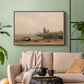 The Stranded Boat, 1863 - Floater Framed Canvas Print