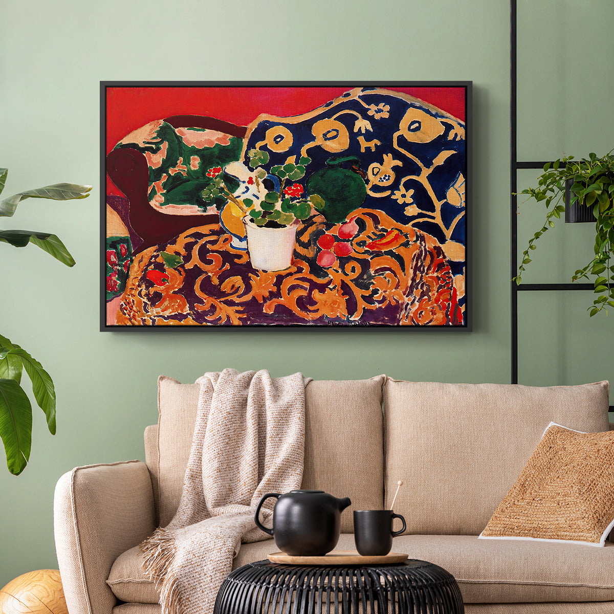 Spanish Still Life, c. 1910 - Floater Framed Canvas Print