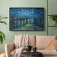 Starry Night Over the Rhône, 1888 - Floater Framed Canvas Print