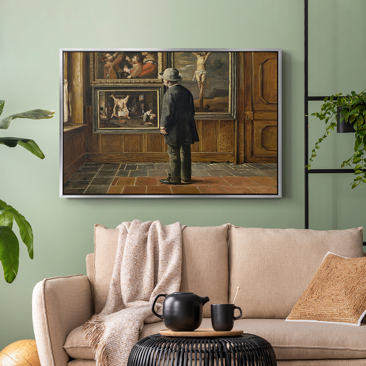 The Picture Lover, 1884 - Floater Framed Canvas Print