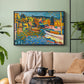 Study for Autumn Landscape with Boats, 1908 - Floater Framed Canvas Print