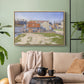Gasometers at Clichy, 1886 - Floater Framed Canvas Print