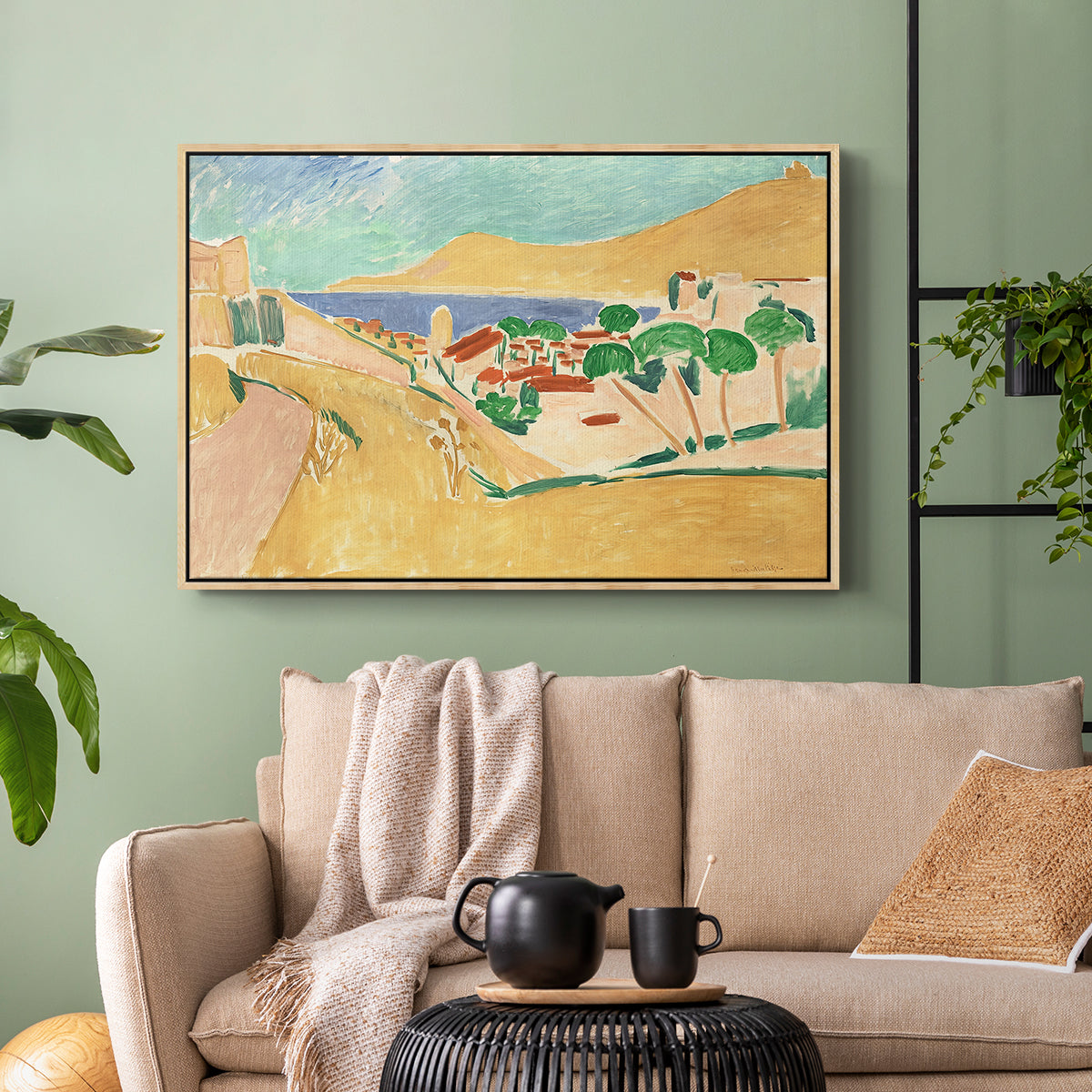 Collioure in August, c. 1911 - Floater Framed Canvas Print