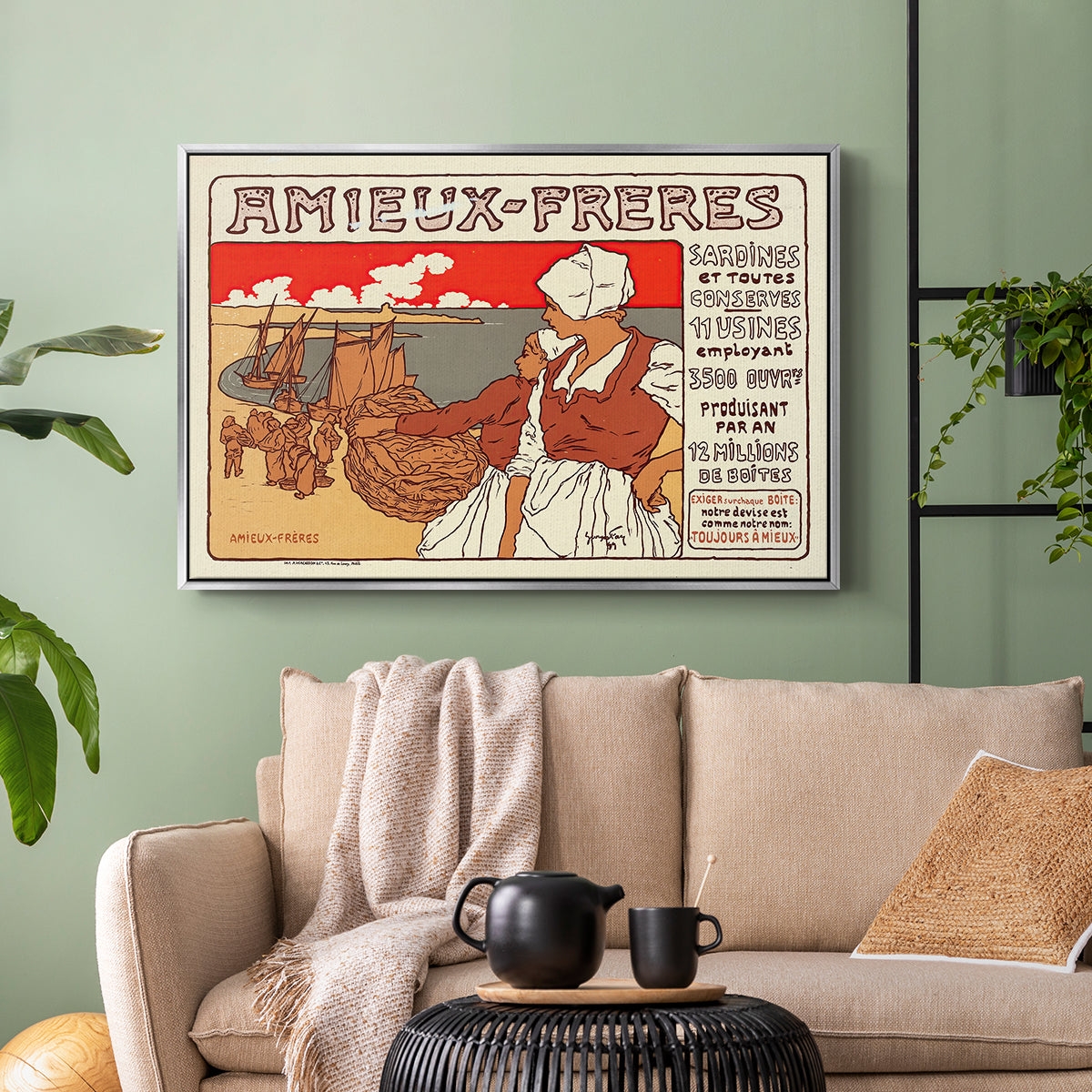 Amieux-Frères (Advertising Poster), 1899 - Floater Framed Canvas Print