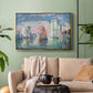 Entrance to the Port of La Rochelle, 1921 - Floater Framed Canvas Print