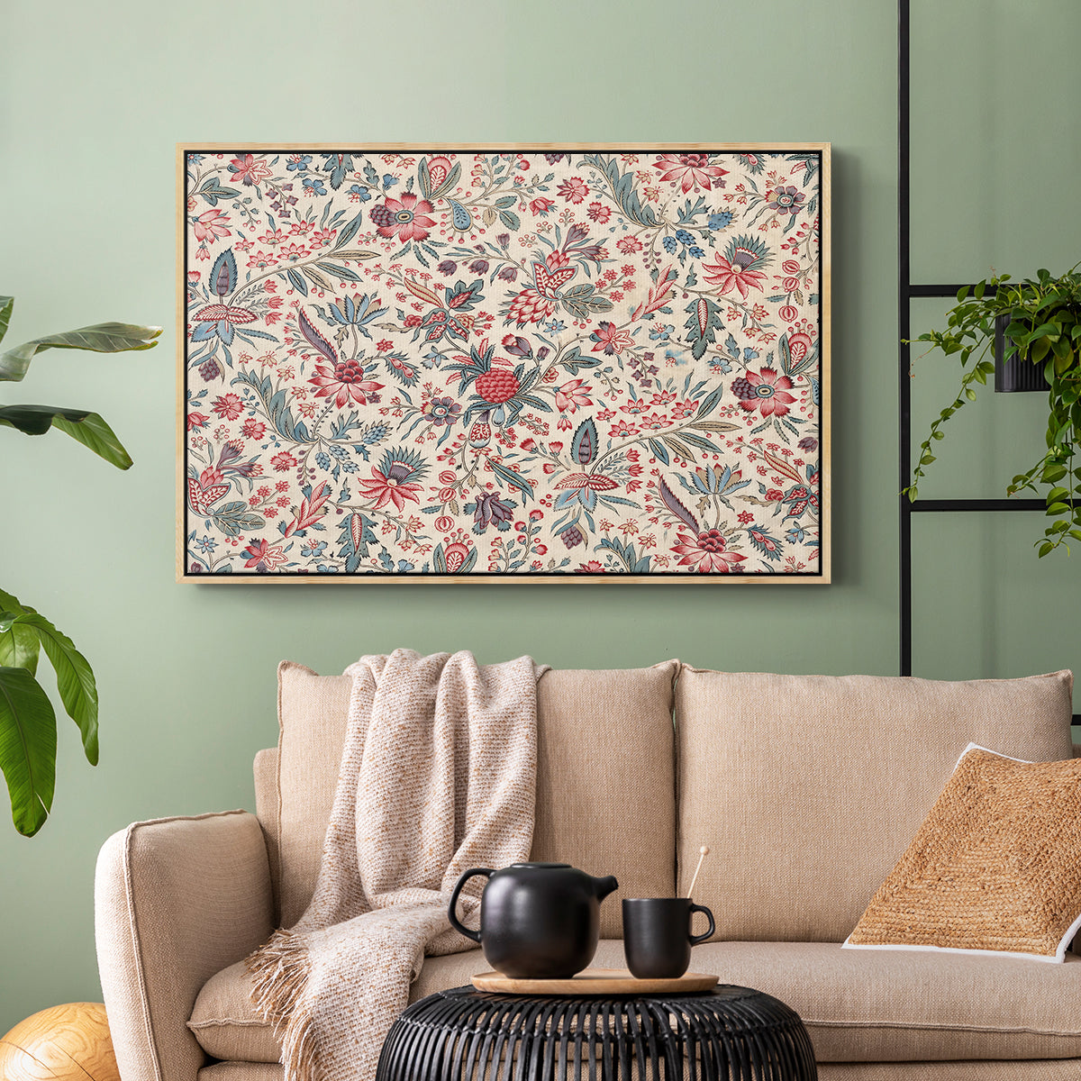 Anaras - Cream, c. 1775-1800 - Floater Framed Canvas Print