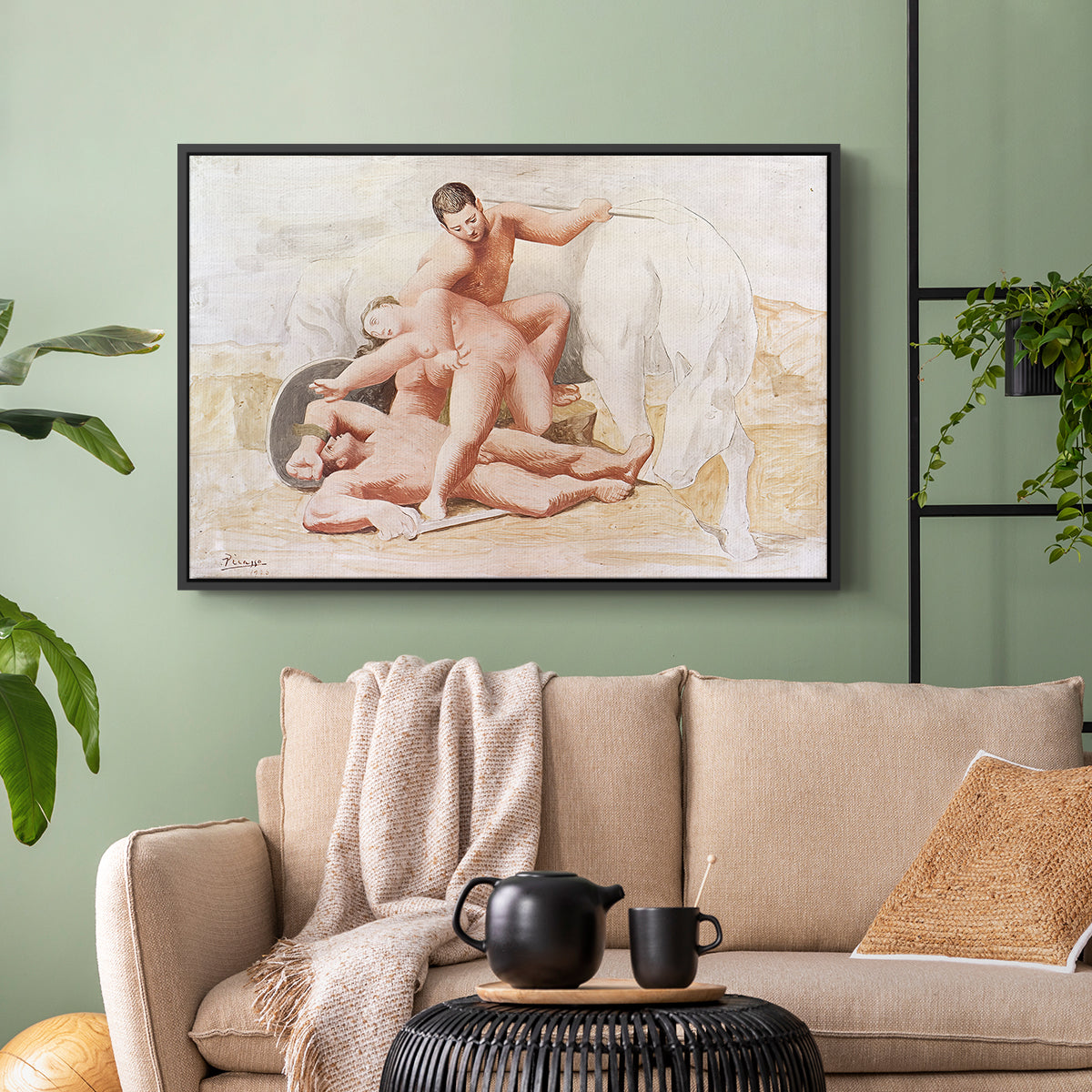 The Abduction, 1920 - Floater Framed Canvas Print