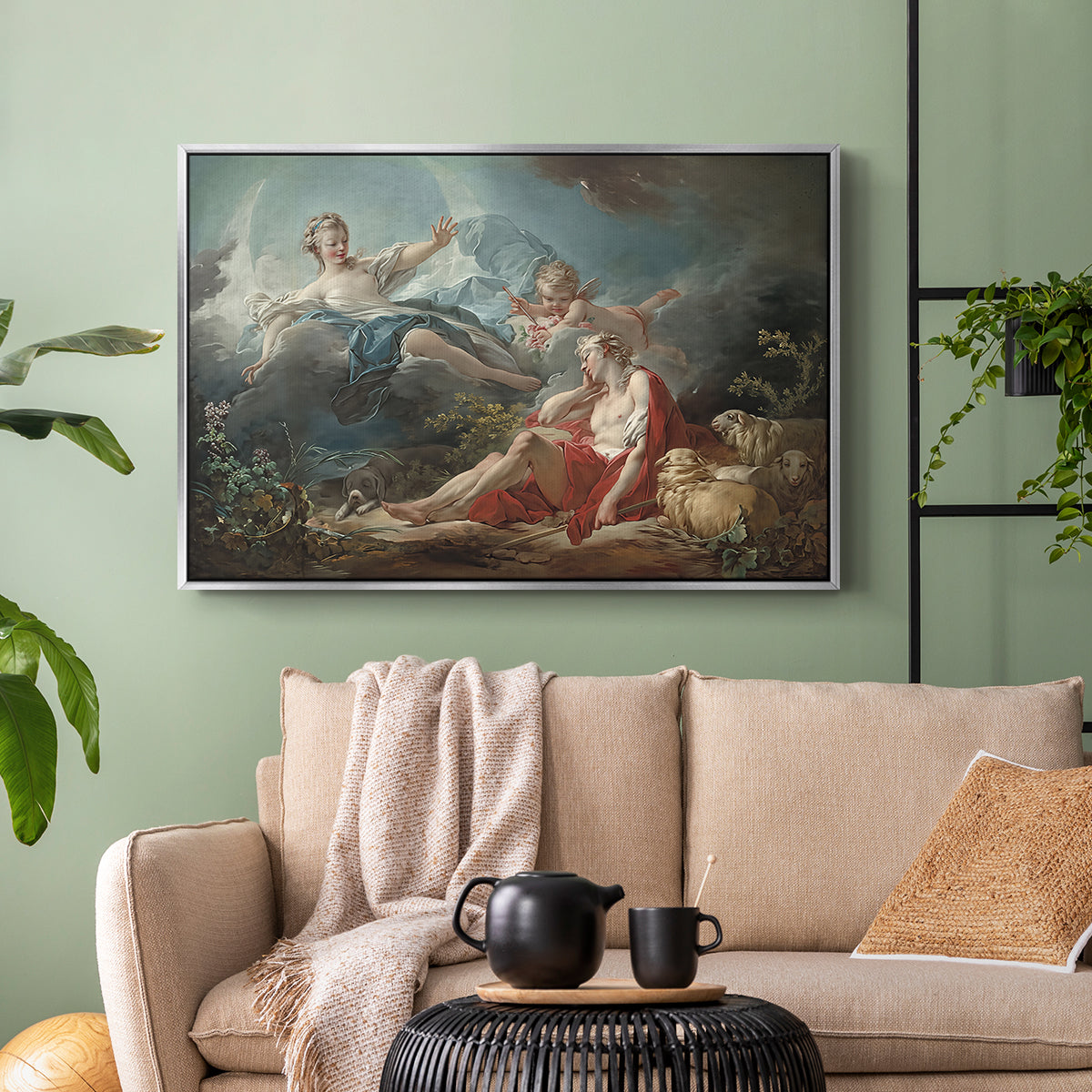 Diana and Endymion, c. 1753-1756 - Floater Framed Canvas Print