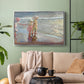 The Three Sisters on the Beach, 1908 - Floater Framed Canvas Print