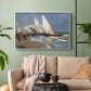 The Beach at Valencia, 1908 - Floater Framed Canvas Print