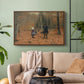 The Woodman and his Children, 1886 - Floater Framed Canvas Print