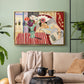 Woman with Anemones (Femme et anémones), c. 1920-1921 - Floater Framed Canvas Print