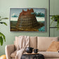The Tower of Babel, c. 1568 - Floater Framed Canvas Print