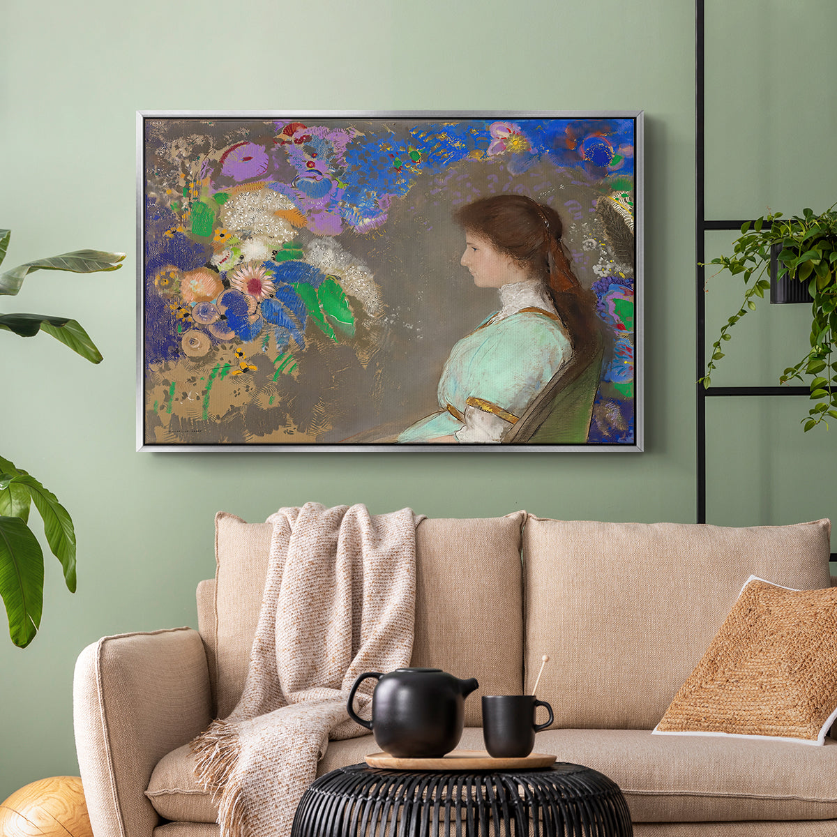 Portrait of Violette Heymann, 1910 - Floater Framed Canvas Print