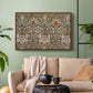 Snakeshead - Charcoal/Spice, c. 1876 - Floater Framed Canvas Print