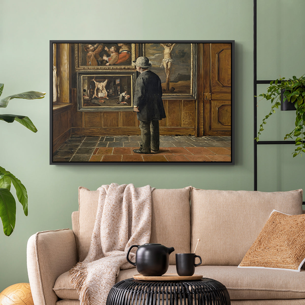 The Picture Lover, 1884 - Floater Framed Canvas Print