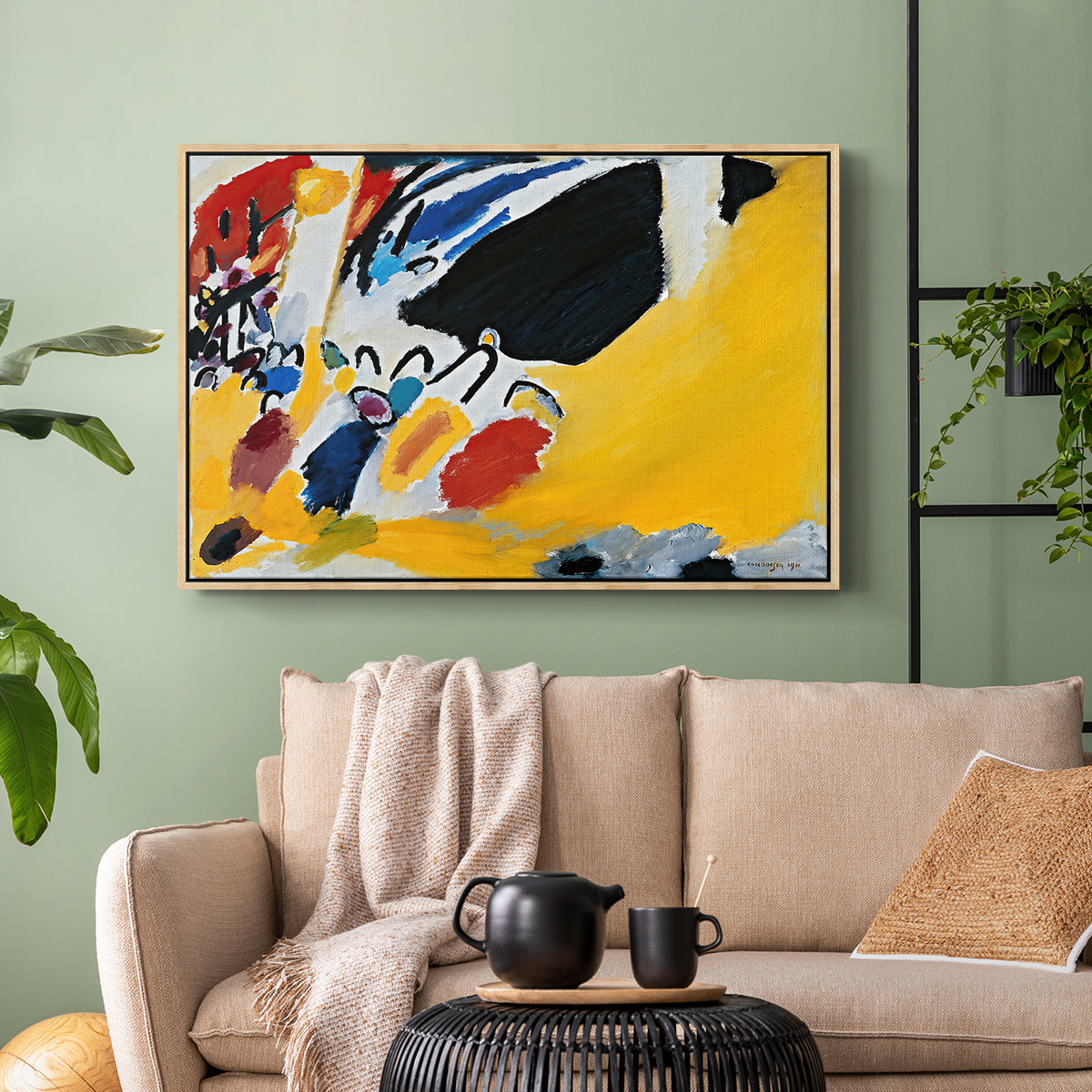 Impression III (Concert), 1911 - Floater Framed Canvas Print