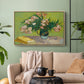 Vase with Oleanders and Books, 1888 - Floater Framed Canvas Print