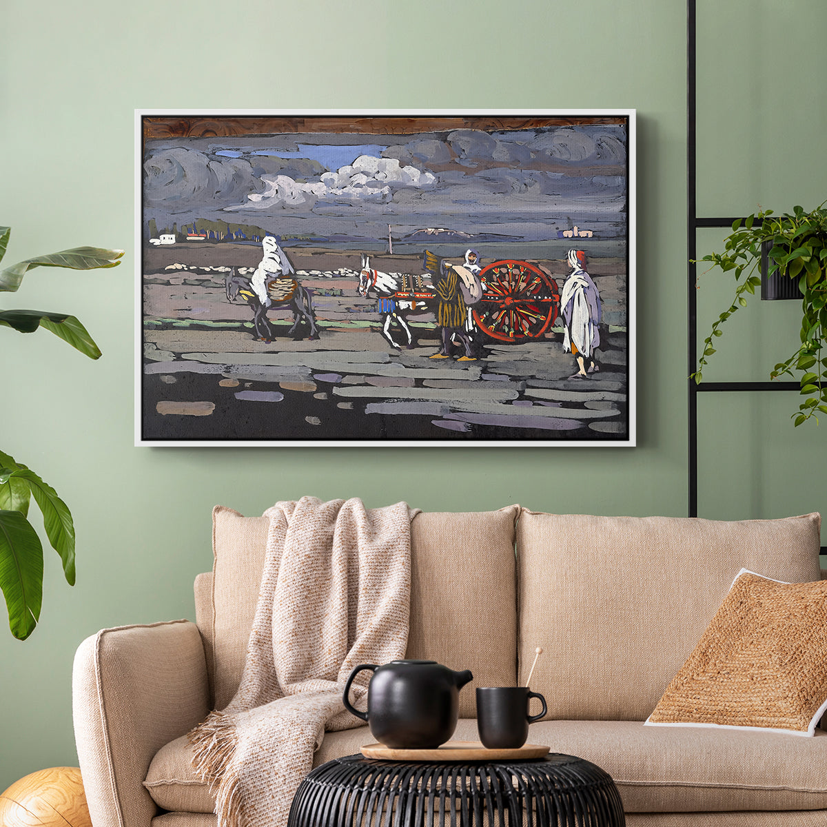 Country Road (Landstrasse), 1905 - Floater Framed Canvas Print