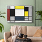 Composition with Yellow, Red, Black, Blue, and Gray, 1920 - Floater Framed Canvas Print