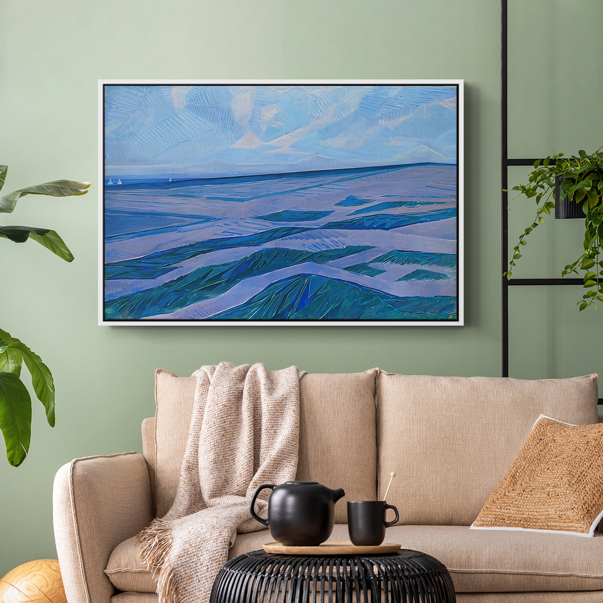 Dune Landscape, 1911 - Floater Framed Canvas Print