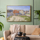 Gasometers at Clichy, 1886 - Floater Framed Canvas Print