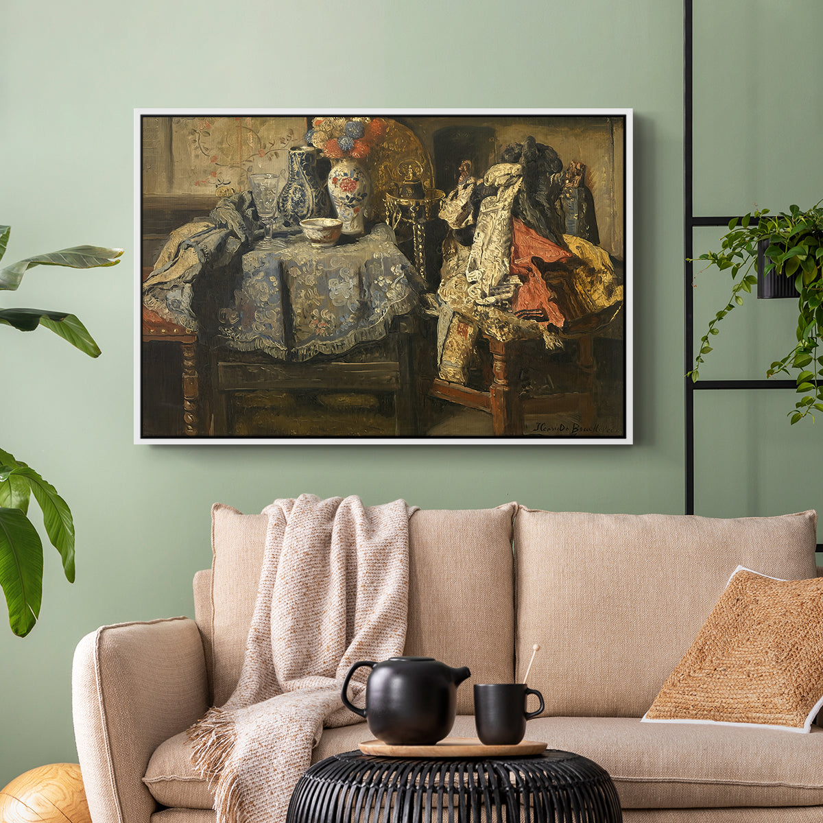 Still Life Requisites, 1885 - Floater Framed Canvas Print