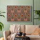 Snakeshead - Red/Cumin, c. 1876 - Floater Framed Canvas Print