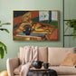 Sculpture and Persian Vase (The Bronze Figure), 1908 - Floater Framed Canvas Print