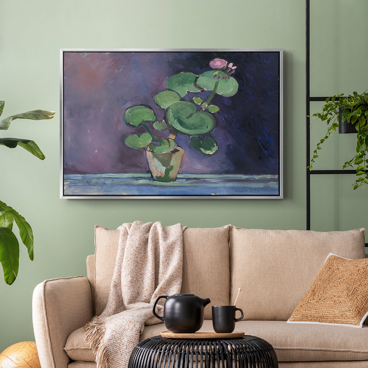 Geranium, 1909 - Floater Framed Canvas Print