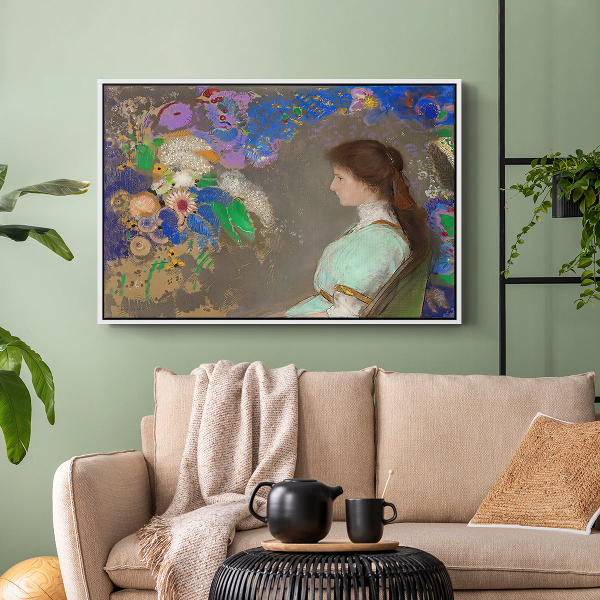 Portrait of Violette Heymann, 1910 - Floater Framed Canvas Print