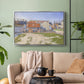 Gasometers at Clichy, 1886 - Floater Framed Canvas Print