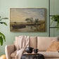 Barge below Flatford Lock, c. 1810 - Floater Framed Canvas Print