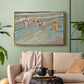 Children Playing on the Beach in Valencia, c. 1908 - Floater Framed Canvas Print