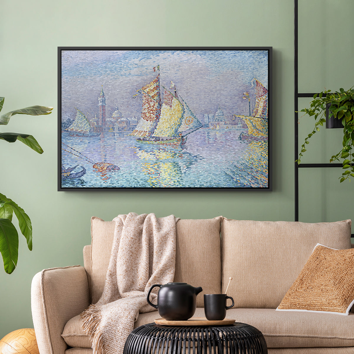 Venice, the Yellow Sail, 1904 - Floater Framed Canvas Print