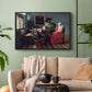 The Glass of Wine, c. 1660 - Floater Framed Canvas Print