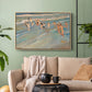 Children Playing on the Beach in Valencia, c. 1908 - Floater Framed Canvas Print