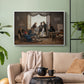 A Group of Danish Artists in Rome, 1837 - Floater Framed Canvas Print
