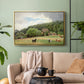 Farm with Grazing Cows (Bondegård med beitende kuer), 1892 - Floater Framed Canvas Print