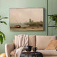 The Stranded Boat, 1863 - Floater Framed Canvas Print