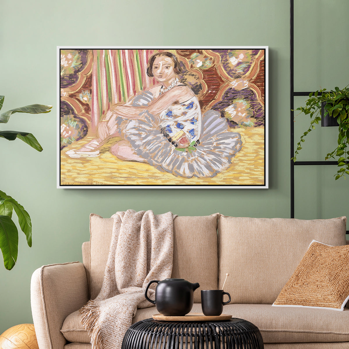 The Dancer (La danseuse), c. 1927 - Floater Framed Canvas Print