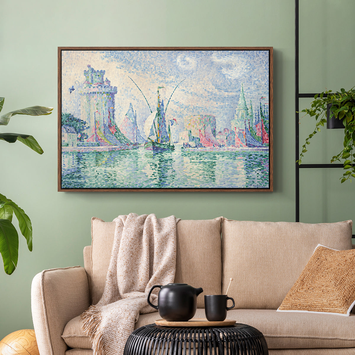 The Green Towers (Les tours vertes, la Rochelle), 1913 - Floater Framed Canvas Print
