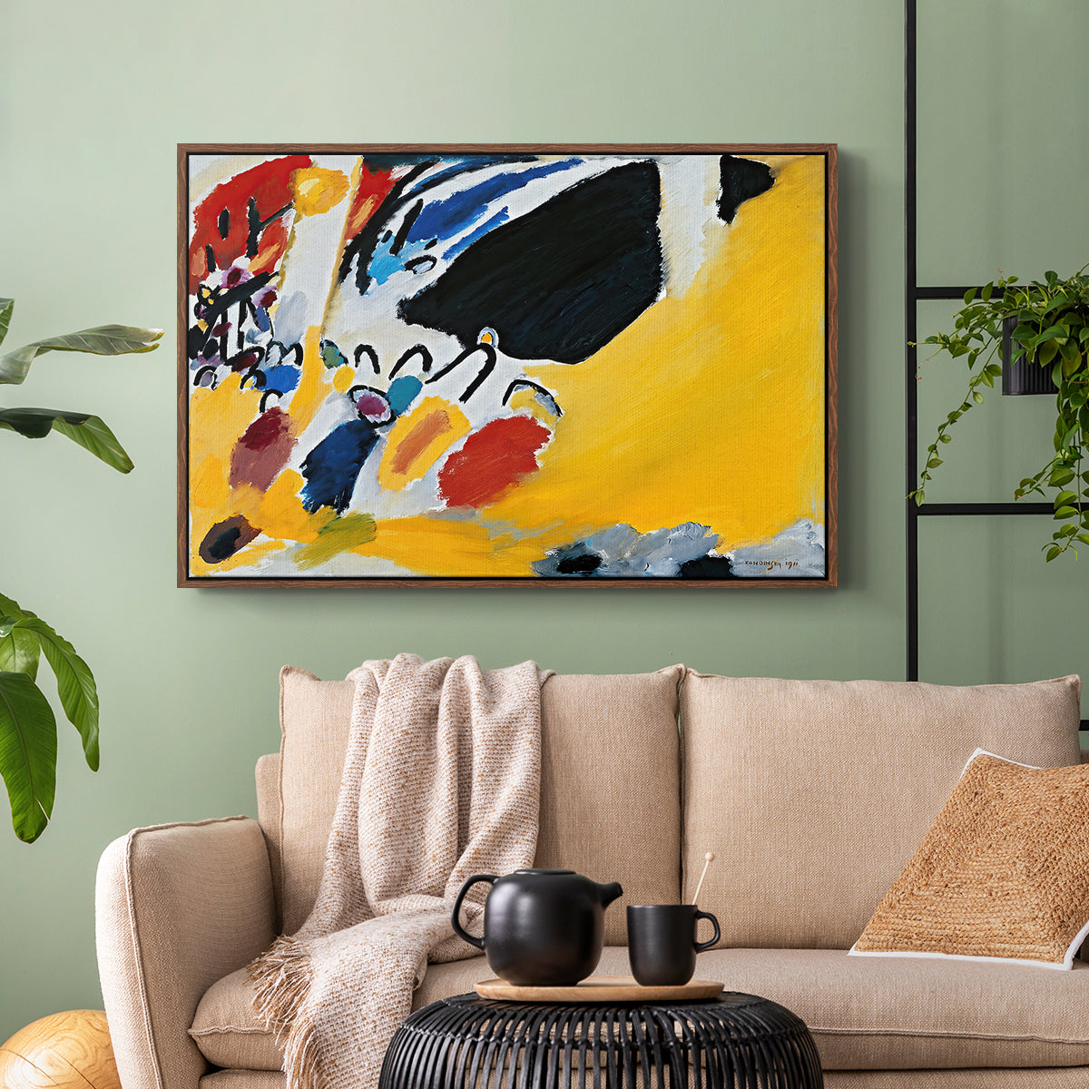 Impression III (Concert), 1911 - Floater Framed Canvas Print