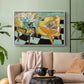 Seated Woman with Flower, 1942 - Floater Framed Canvas Print