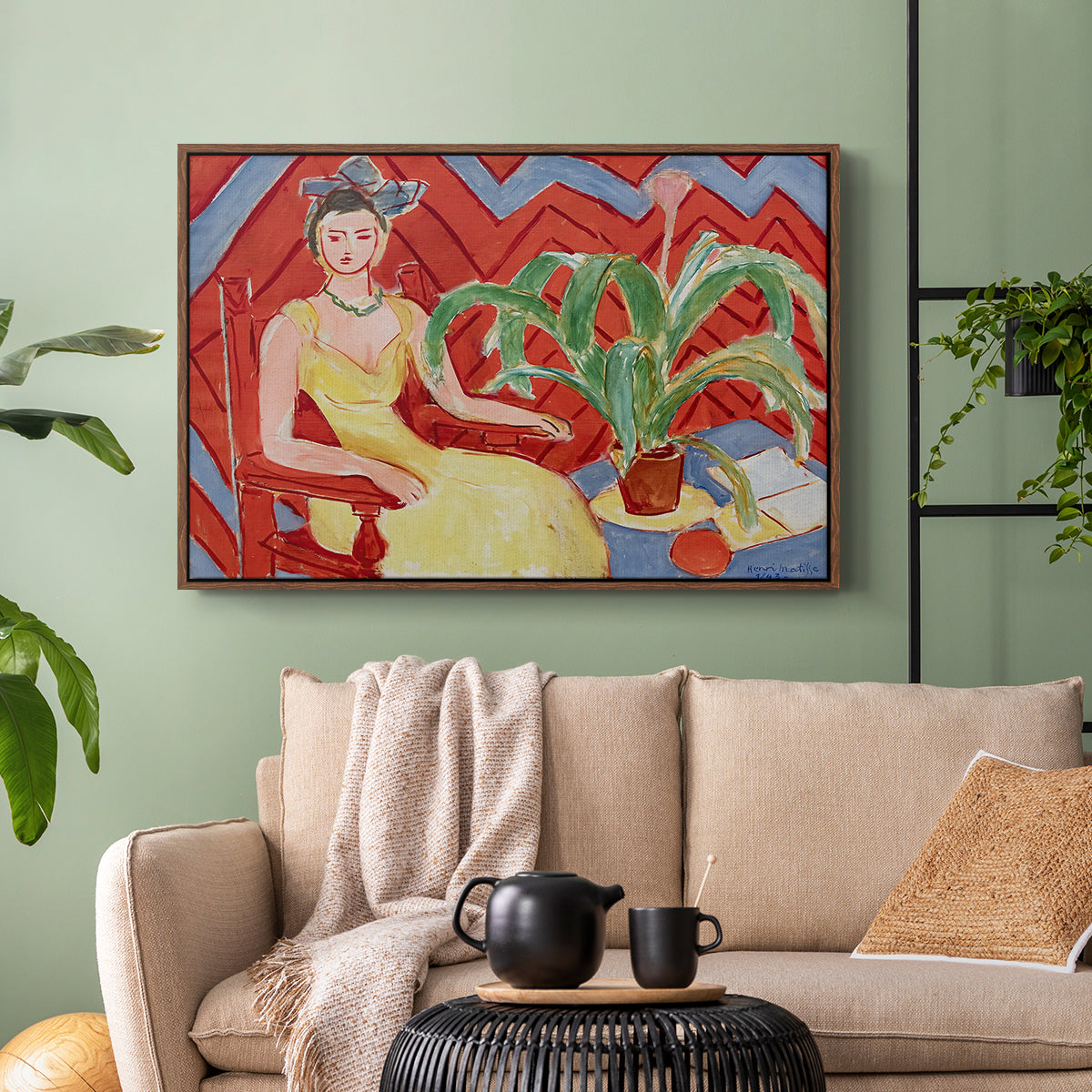 Michaella, 1943 - Floater Framed Canvas Print