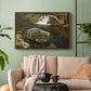 By the Mill Pond (En Mølledam), 1850 - Floater Framed Canvas Print