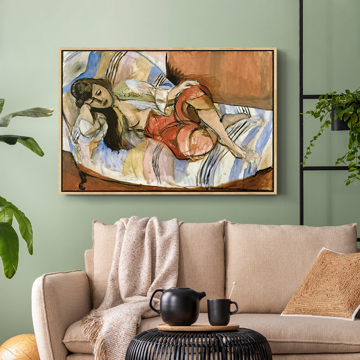 Odalisque, 1923 - Floater Framed Canvas Print